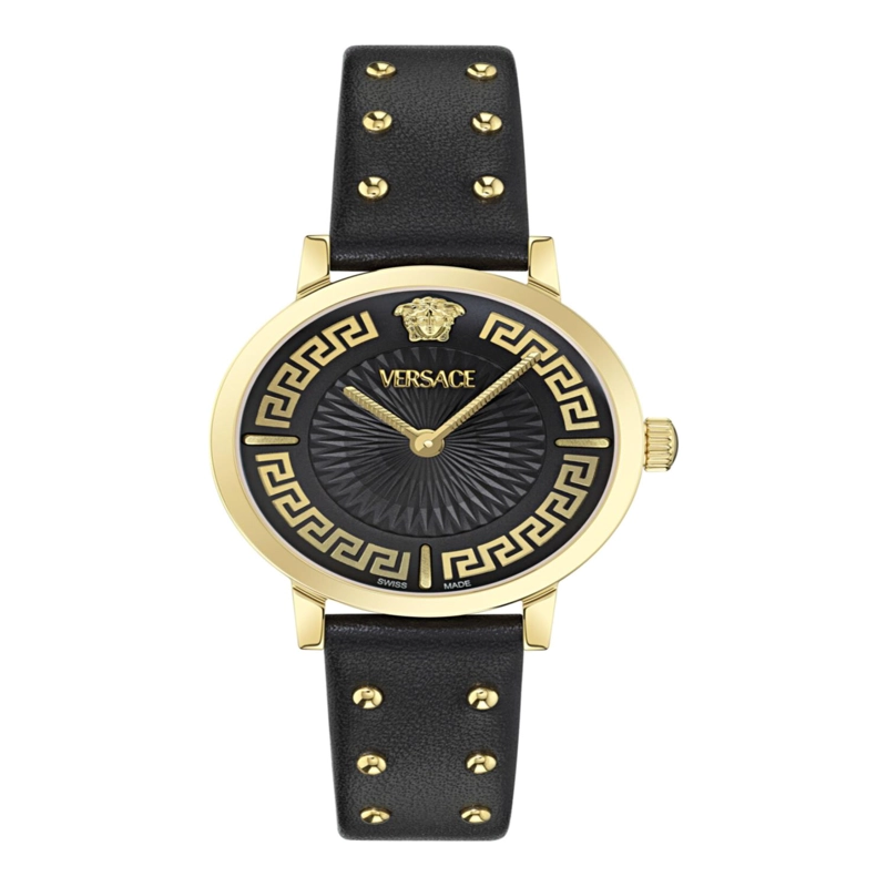 RELOJES DE CUERO VERSACE GRECA FORTUNA PARA MUJER EN COLOR DORADO - 2