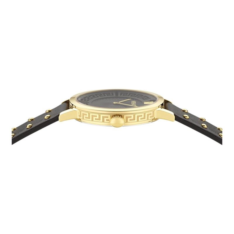 RELOJES DE CUERO VERSACE GRECA FORTUNA PARA MUJER EN COLOR DORADO - 3