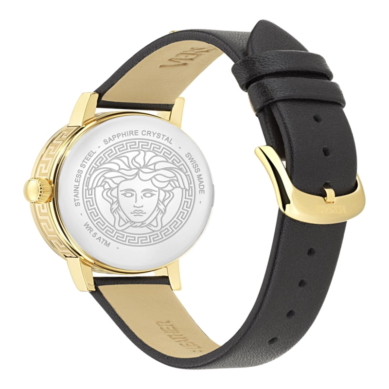 RELOJES DE CUERO VERSACE GRECA FORTUNA PARA MUJER EN COLOR DORADO - 4