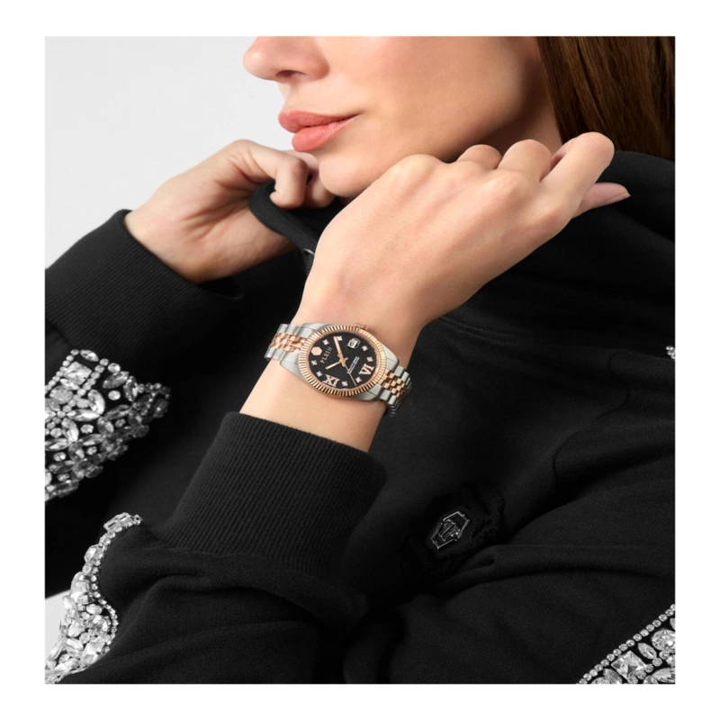 RELOJES PHILIPP PLEIN DATE SUPERLATIVE CRYSTAL PARA MUJER EN DOS TONOS - 6