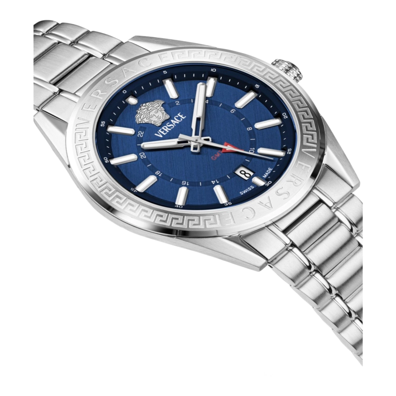 RELOJ DE PULSERA VERSACE VCODE GMT PARA HOMBRE EN ACERO INOXIDABLE - 4