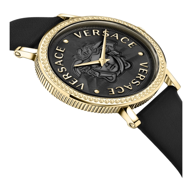 RELOJES VERSACE VDOLLAR DE PIEL PARA MUJER EN ORO AMARILLO IP - 4
