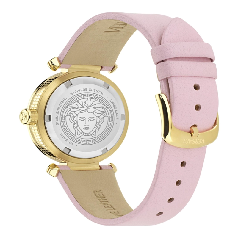 RELOJES VERSACE GREEK LEATHER WATCH PARA MUJER EN COLOR DORADO - 4