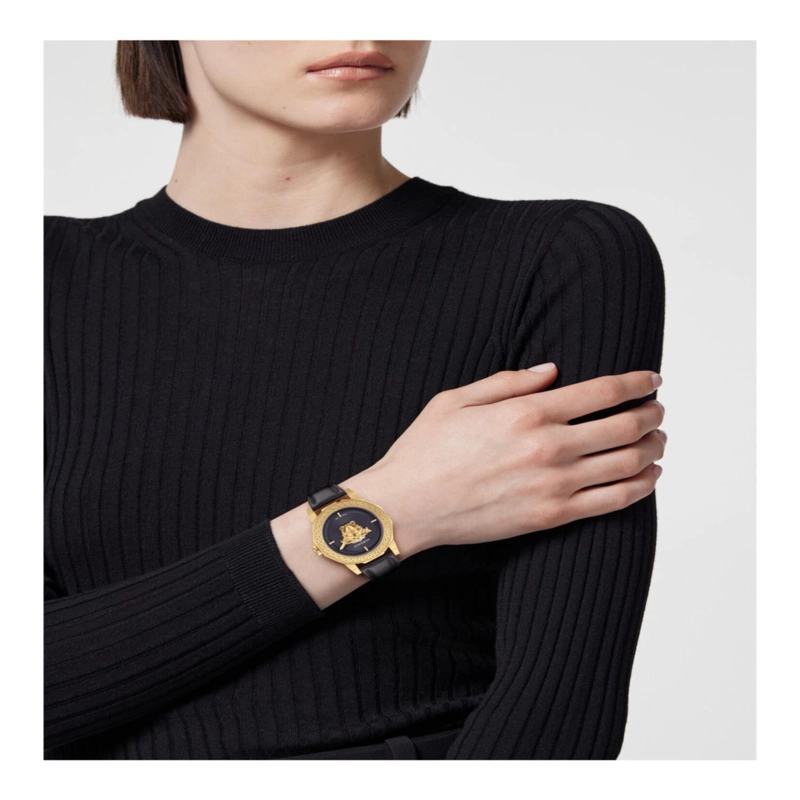 RELOJES VERSACE MEDUSA DECO DE PIEL PARA MUJER EN COLOR DORADO - 6