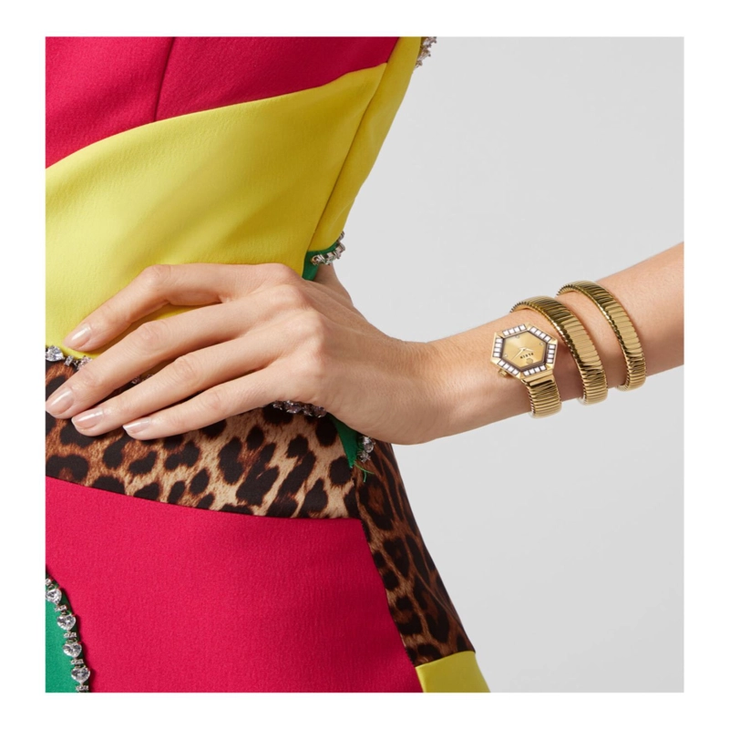 RELOJES PHILIPP PLEIN NAKE HEXAGON CRYSTAL WATCH PARA MUJER EN COLOR DORADO - 5