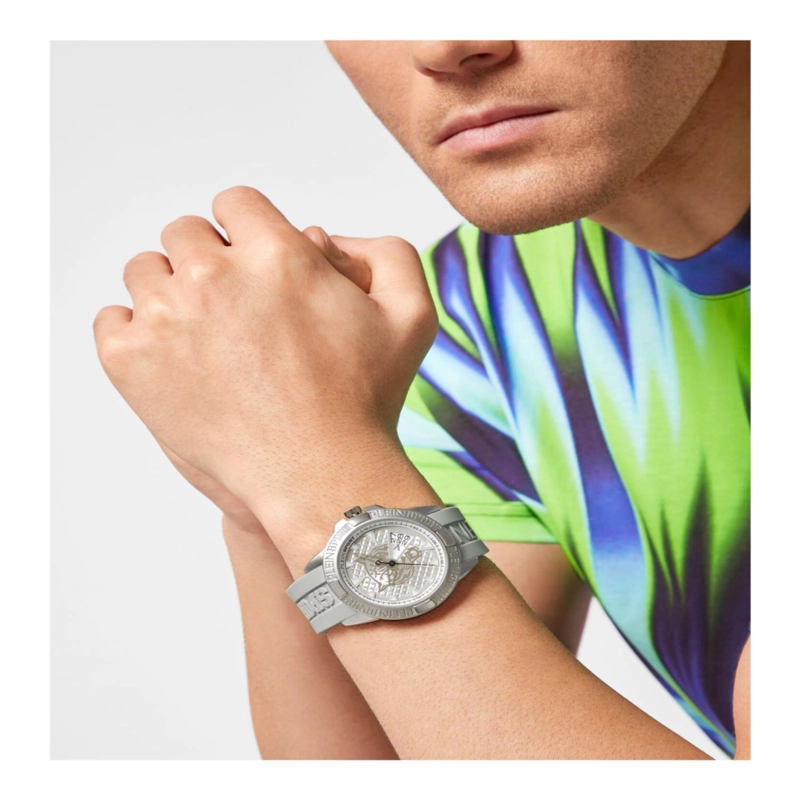 RELOJES PLEIN SPORT TOUCHDOWN DE SILICONA PARA HOMBRE EN ACERO INOXIDABLE - 6