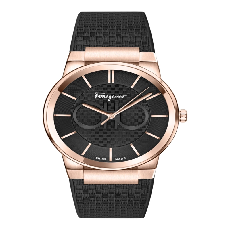 RELOJES DE SILICONA FERRAGAMO SAPPHIRE PARA HOMBRE EN ORO ROSA - 2