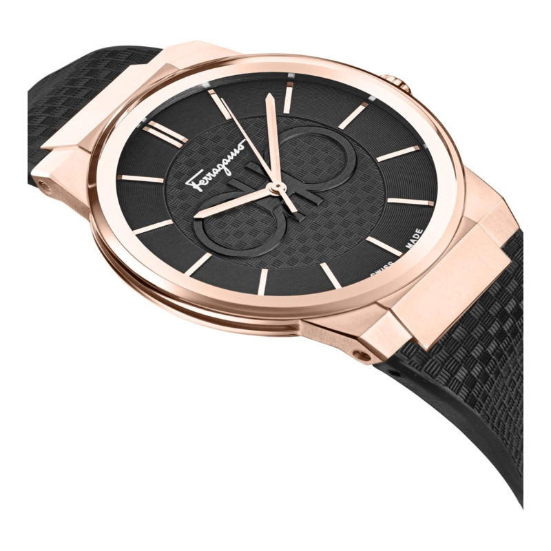 RELOJES DE SILICONA FERRAGAMO SAPPHIRE PARA HOMBRE EN ORO ROSA - 4