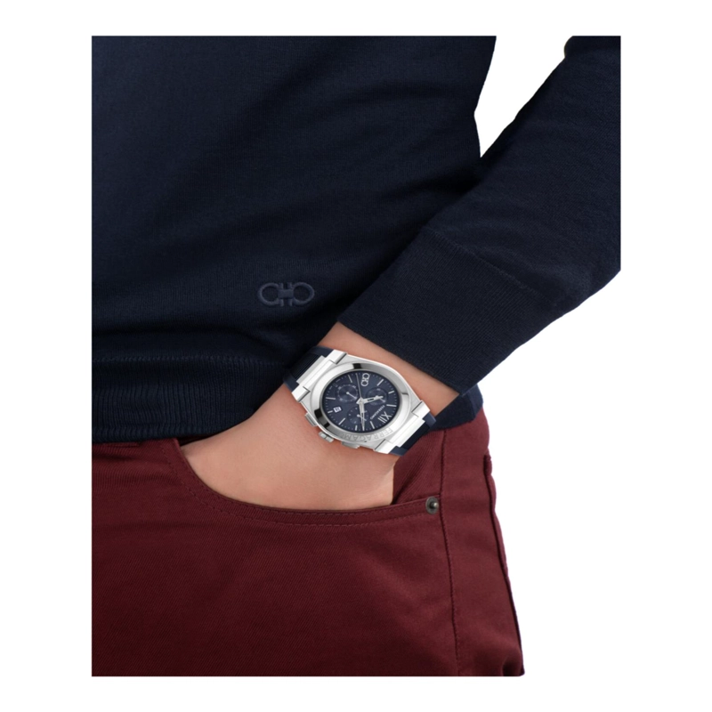 RELOJES FERRAGAMO VEGA CHRONO DE SILICONA PARA HOMBRE EN ACERO INOXIDABLE - 6