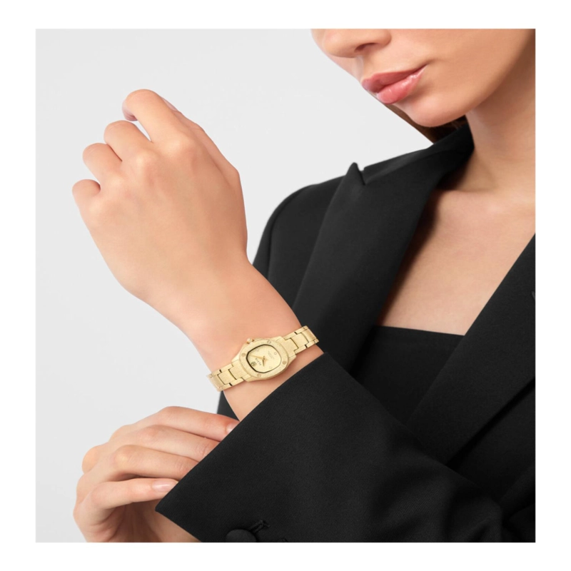 RELOJES PHILIPP PLEIN PECTRE LADY MINI CRYSTAL WATCH PARA MUJER EN COLOR DORADO - 5