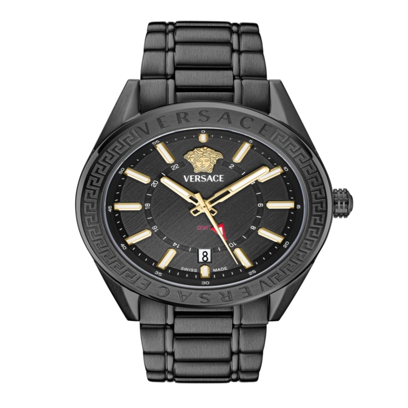 RELOJ DE PULSERA VERSACE VCODE GMT PARA HOMBRE EN COLOR NEGRO - 2