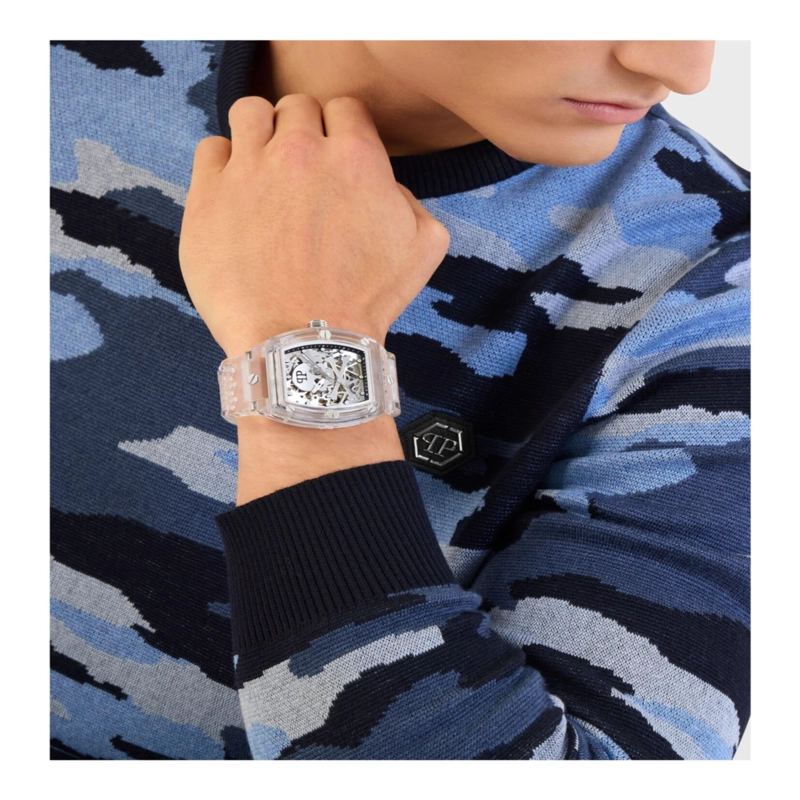 RELOJES AUTOMATICOS PHILIPP PLEIN THE KELETON CRYSTAL PARA HOMBRE EN COLOR TRANSPARENTE - 6