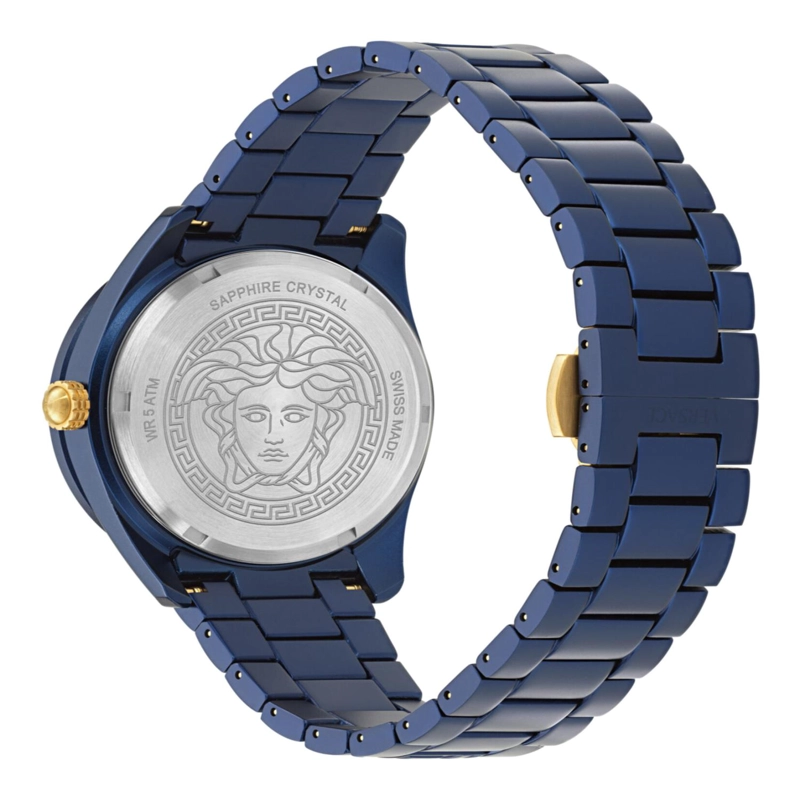 RELOJES VERSACE VDOME CON PULSERA DE ALUMINIO PARA HOMBRE EN COLOR AZUL - 4