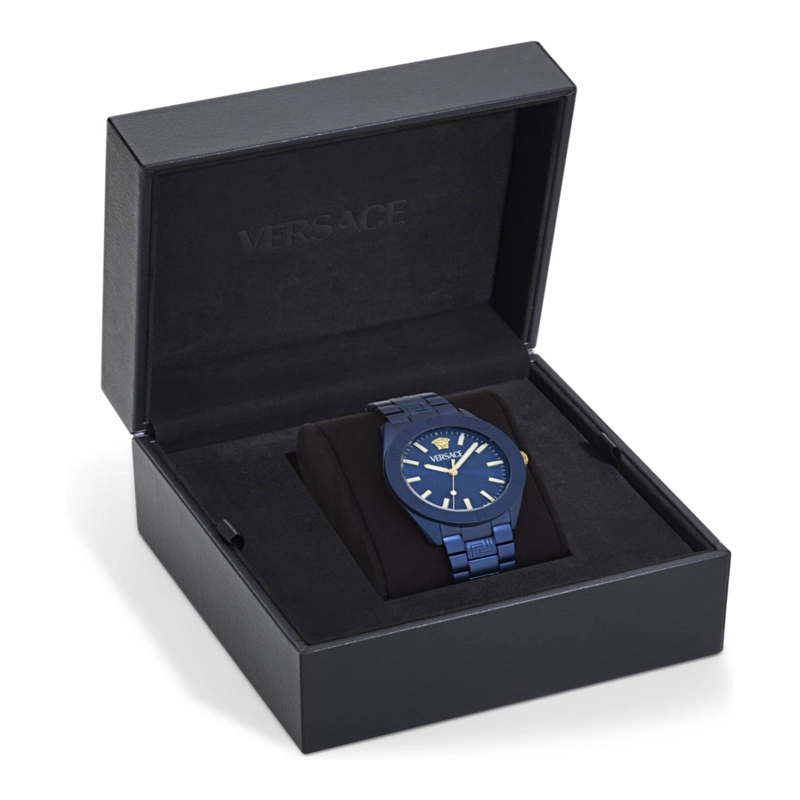 RELOJES VERSACE VDOME CON PULSERA DE ALUMINIO PARA HOMBRE EN COLOR AZUL - 5