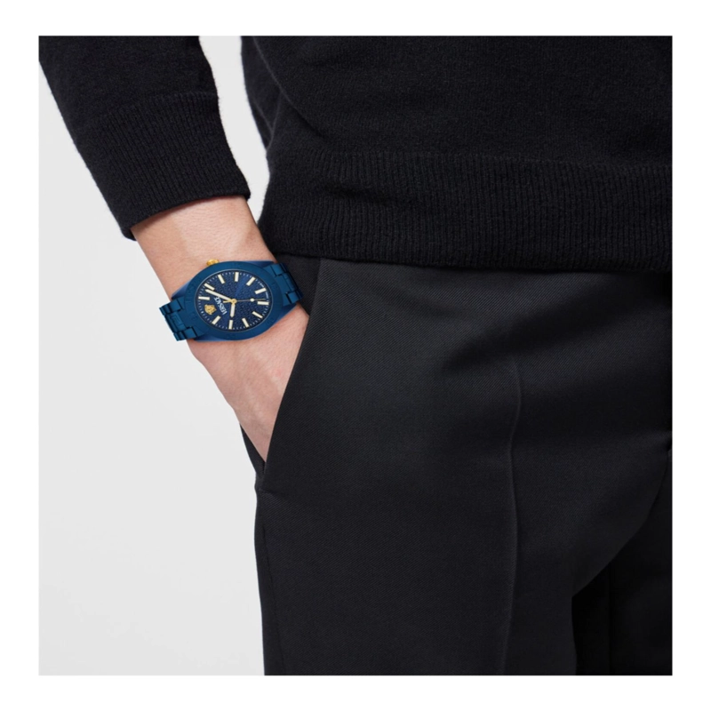 RELOJES VERSACE VDOME CON PULSERA DE ALUMINIO PARA HOMBRE EN COLOR AZUL - 6