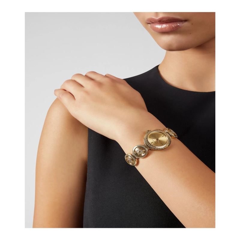 RELOJ DE PULSERA VERSACE MEDUSA STUD ICON PARA MUJER EN COLOR DORADO - 5