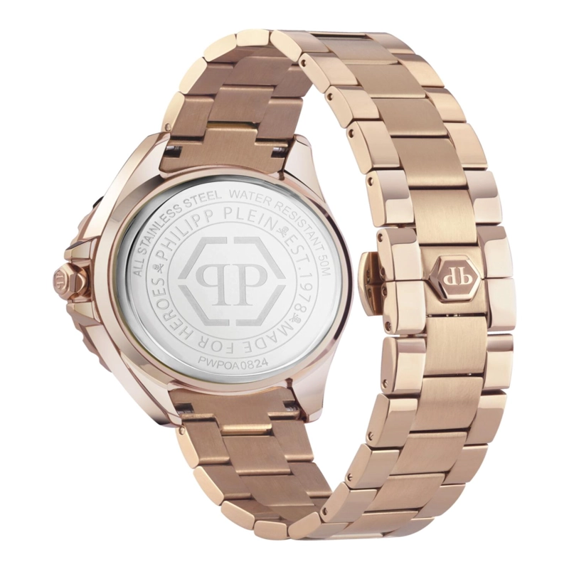 RELOJES PHILIPP PLEIN THE KULL SPIKES CRYSTAL WATCH PARA MUJER EN ORO ROSA - 4