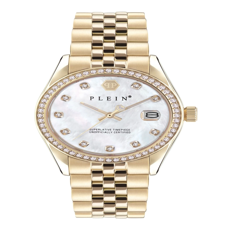 RELOJES PHILIPP PLEIN DATE SUPERLATIVE CRYSTAL WATCH PARA MUJER EN COLOR DORADO - 1