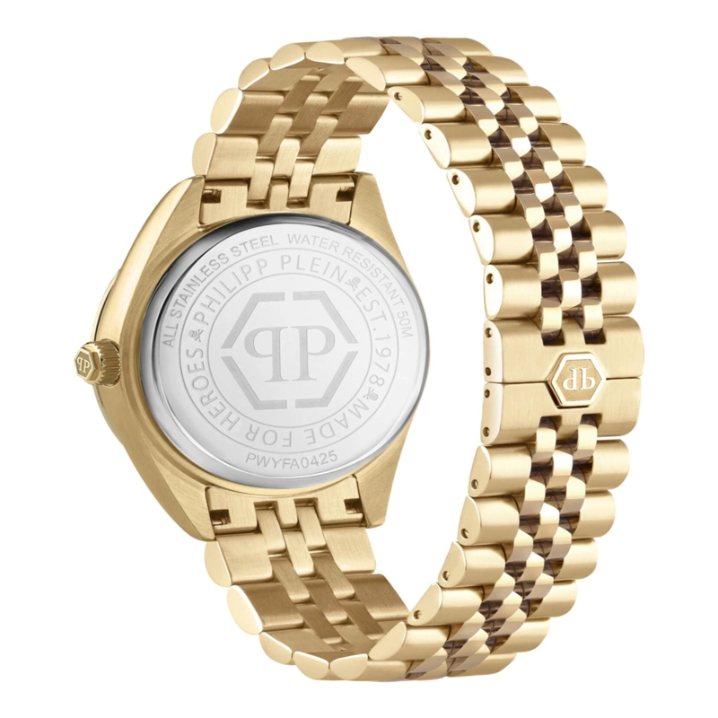 RELOJES PHILIPP PLEIN DATE SUPERLATIVE CRYSTAL WATCH PARA MUJER EN COLOR DORADO - 4