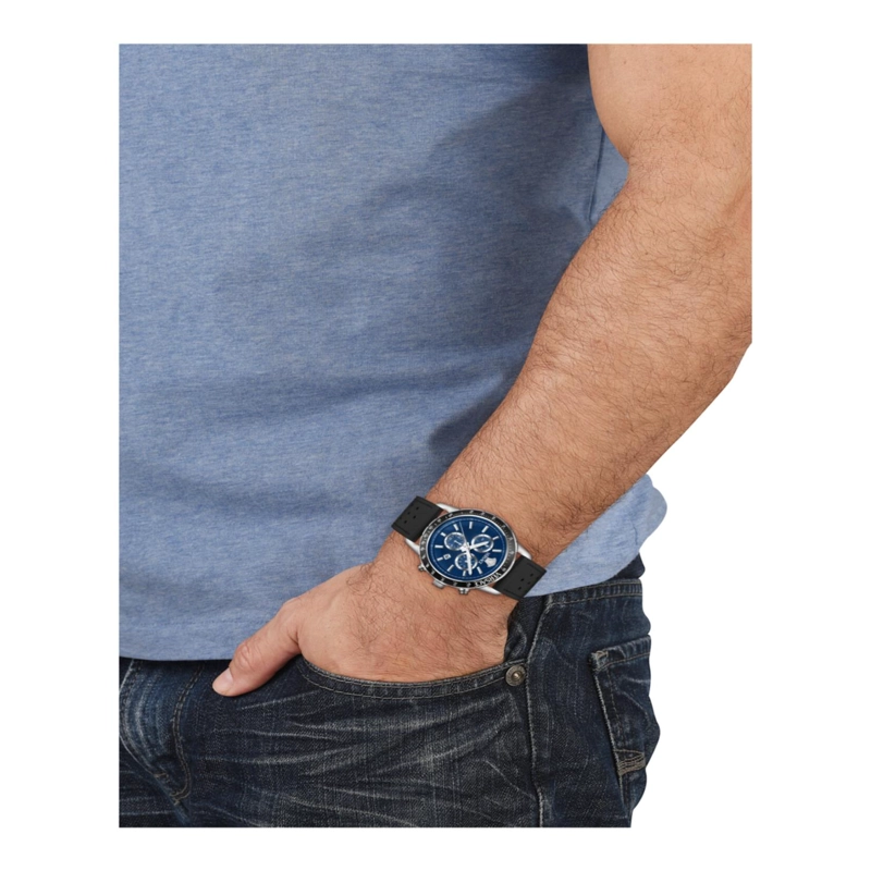 RELOJES VERSACE SPORT CHRONO LEATHER WATCH PARA HOMBRE EN ACERO INOXIDABLE - 5
