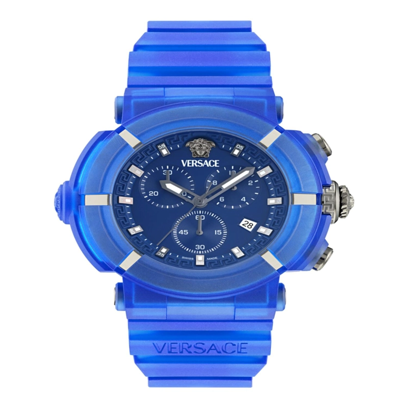 RELOJES VERSACE REAL ACTIVE CHRONO DE SILICONA PARA HOMBRE EN AZUL - 1