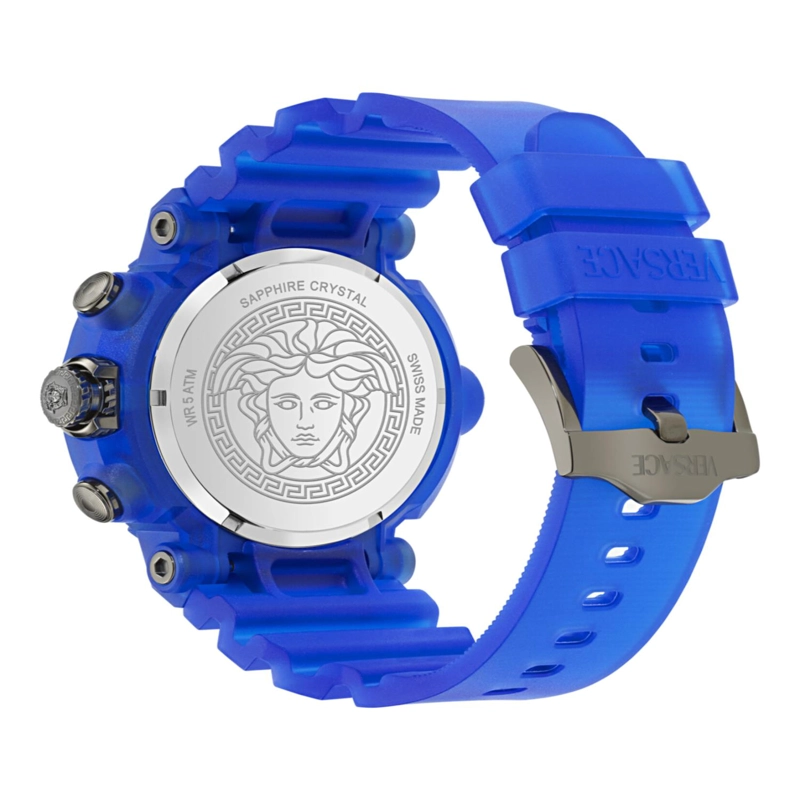 RELOJES VERSACE REAL ACTIVE CHRONO DE SILICONA PARA HOMBRE EN AZUL - 4
