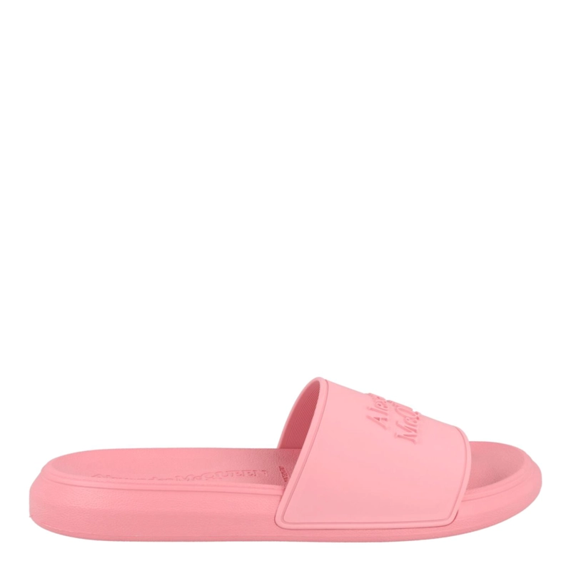 CALZADO PARA MUJER CON LOGO ESTAMPADO EN RELIEVE DE ALEXANDER MCQUEEN COLOR ROSA PASTEL - 1