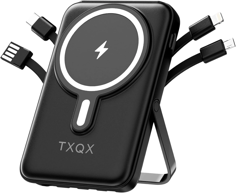 PAQUETE DE BATERIA MAGSAFE, BANCO DE ENERGIA MAGNE TICO DE 10000 MAH, 22.5 W PD DE CARGA RAPIDA - 1