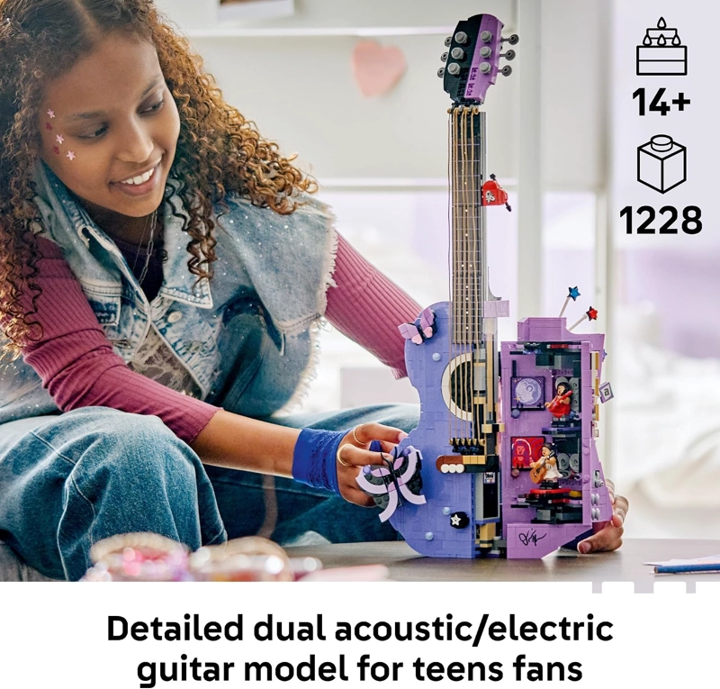 LEGO EDITIONS OLIVIA RODRIGO S DUAL GUITAR - JUGUETE DE CONSTRUCCION PARA NIÑAS Y NIÑOS, A PARTIR - 2