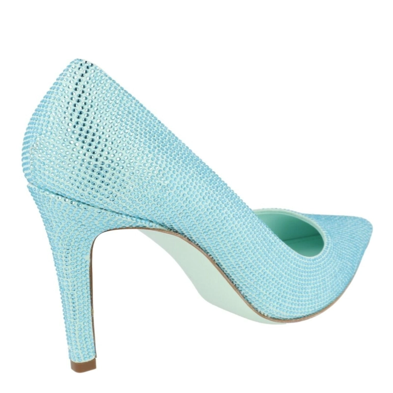 ZAPATOS DE SALON FERRAGAMO ILARY X5 ADORNADOS CON CRISTALES PARA MUJER EN VERDE AGUAMARINA - 3