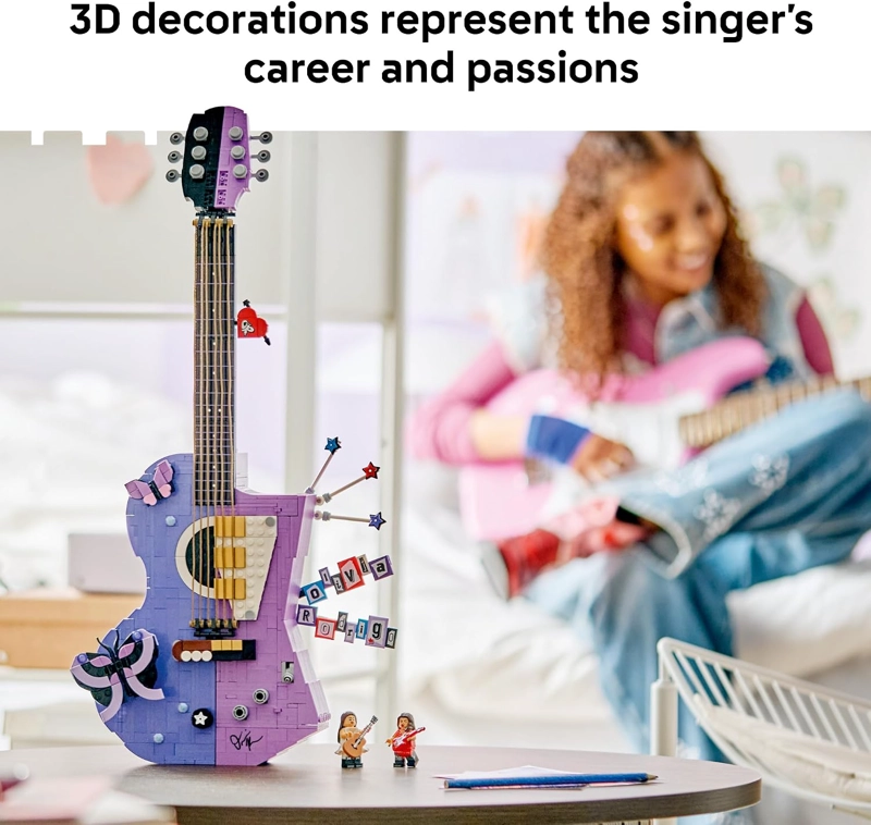 LEGO EDITIONS OLIVIA RODRIGO S DUAL GUITAR - JUGUETE DE CONSTRUCCION PARA NIÑAS Y NIÑOS, A PARTIR - 3