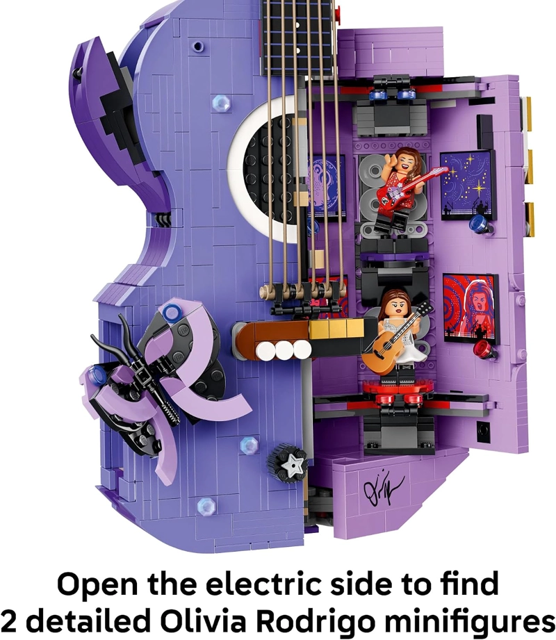 LEGO EDITIONS OLIVIA RODRIGO S DUAL GUITAR - JUGUETE DE CONSTRUCCION PARA NIÑAS Y NIÑOS, A PARTIR - 4