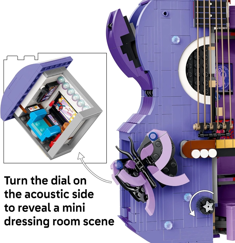 LEGO EDITIONS OLIVIA RODRIGO S DUAL GUITAR - JUGUETE DE CONSTRUCCION PARA NIÑAS Y NIÑOS, A PARTIR - 5