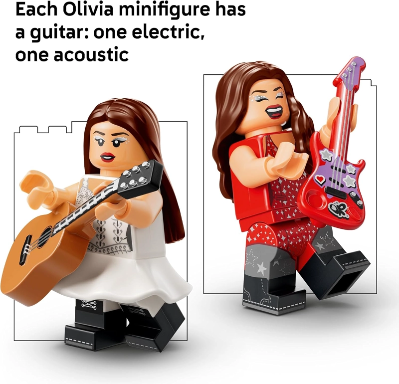 LEGO EDITIONS OLIVIA RODRIGO S DUAL GUITAR - JUGUETE DE CONSTRUCCION PARA NIÑAS Y NIÑOS, A PARTIR - 6