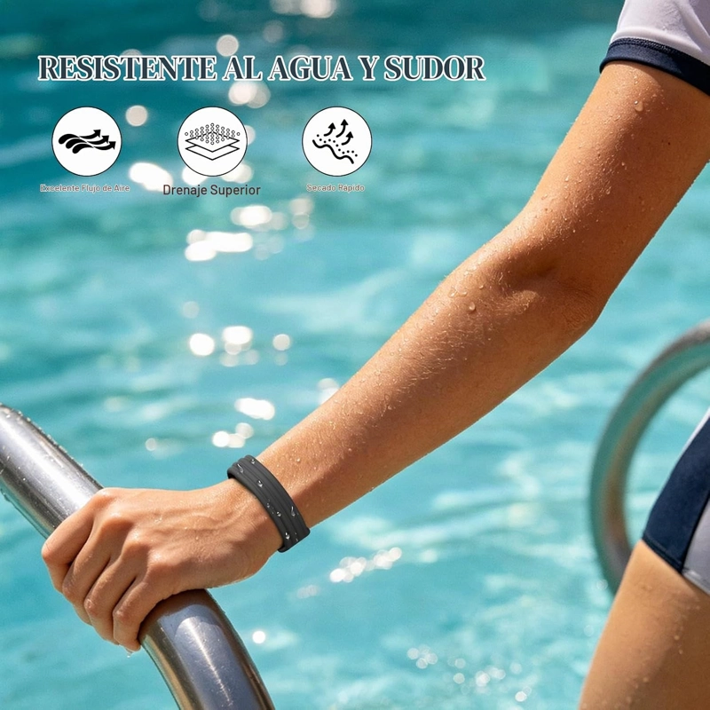 PAQUETE DE 3 CORREAS DE SILICONA COMPATIBLES CON GOOGLE FITBIT - 5