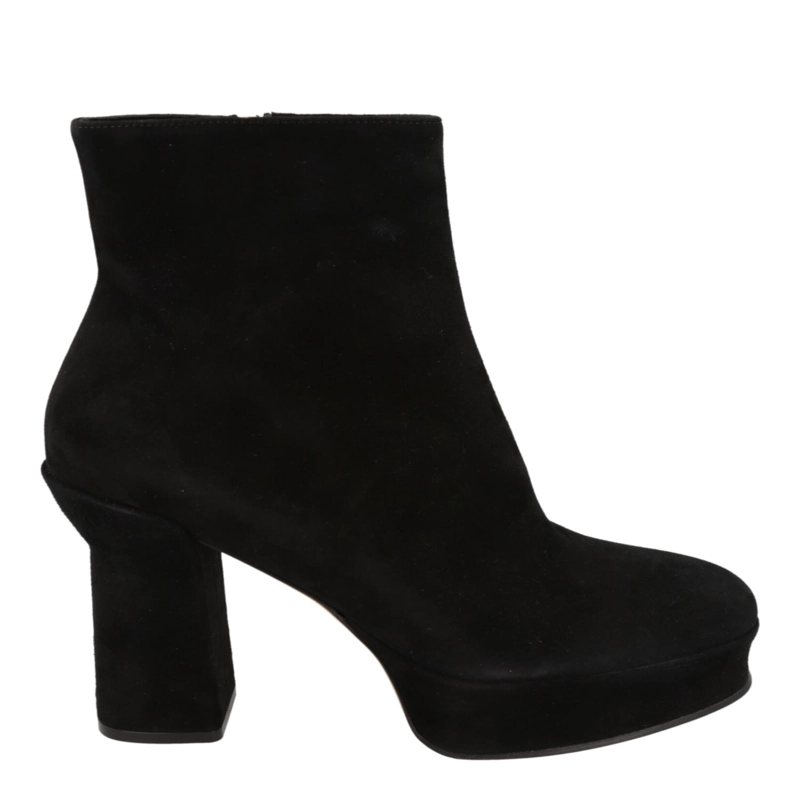 BOTINES FERRAGAMO SANDRA SUEDE CON PLATAFORMA PARA MUJER EN COLOR NEGRO - 1