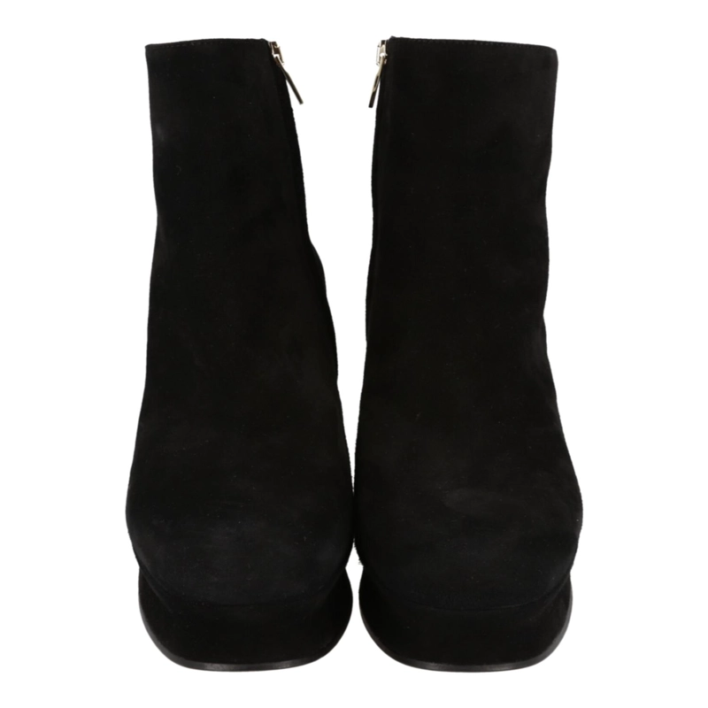 BOTINES FERRAGAMO SANDRA SUEDE CON PLATAFORMA PARA MUJER EN COLOR NEGRO - 5