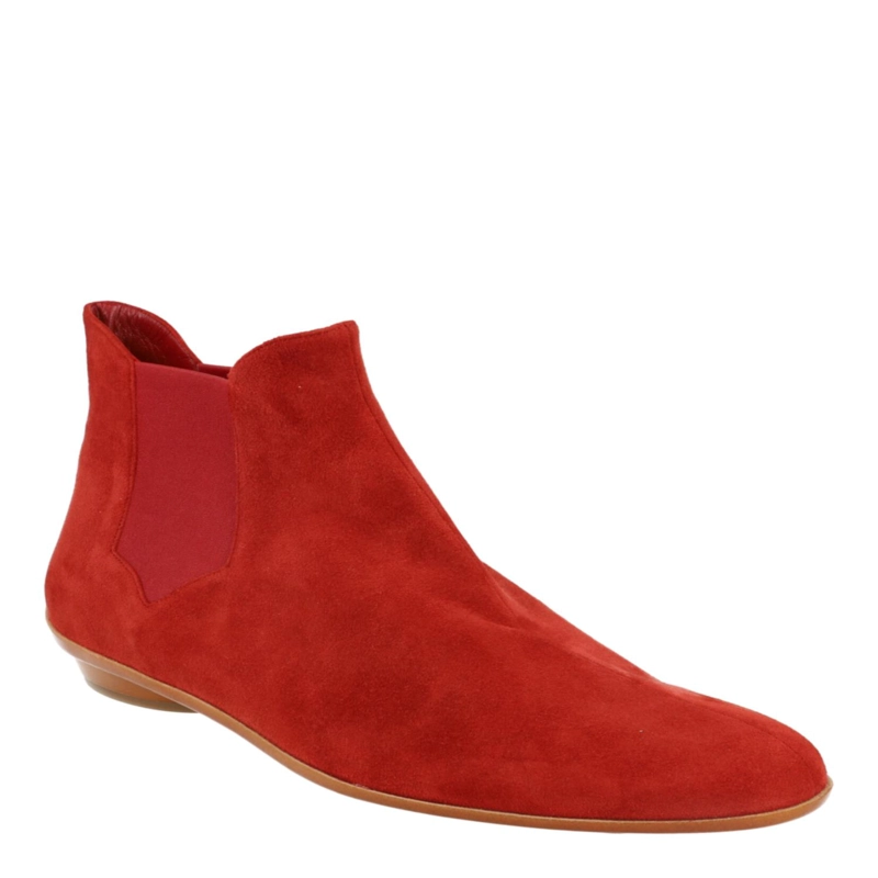 BOTAS CHELSEA FERRAGAMO MONTANA ARCHIVE DE LOS AÑOS 60 EDICION LIMITADA PARA MUJER EN ROJO - 2