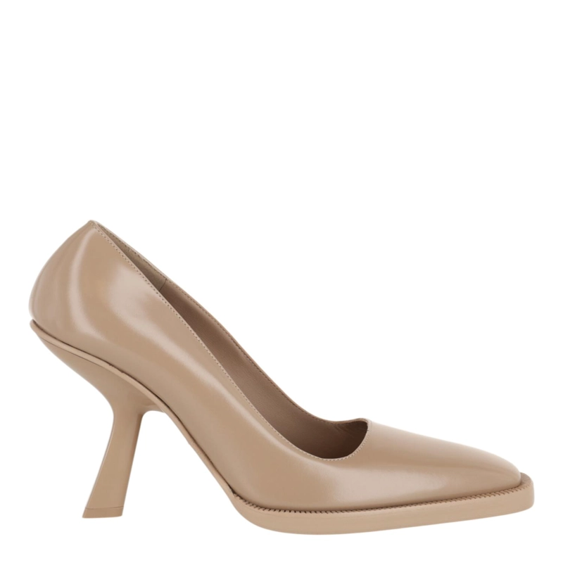 ZAPATOS DE TACON FERRAGAMO ANSER X5 DE PIEL PARA MUJER EN COLOR BEIGE Y BLANCO - 1