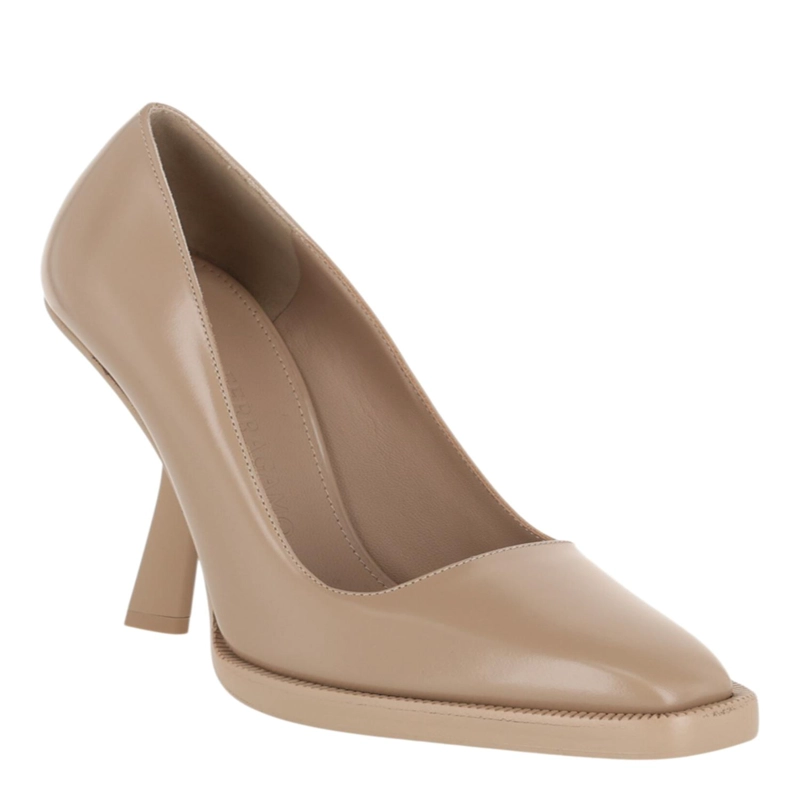 ZAPATOS DE TACON FERRAGAMO ANSER X5 DE PIEL PARA MUJER EN COLOR BEIGE Y BLANCO - 2