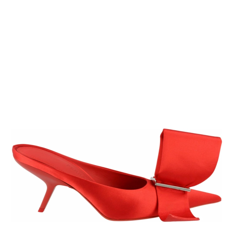 CALZADO FERRAGAMO EII 85 MULES PARA MUJER EN COLOR ROJO - 1