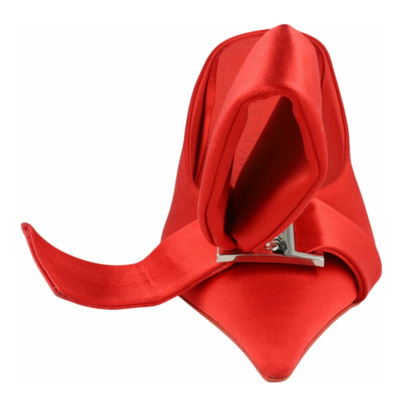 CALZADO FERRAGAMO EII 85 MULES PARA MUJER EN COLOR ROJO - 4