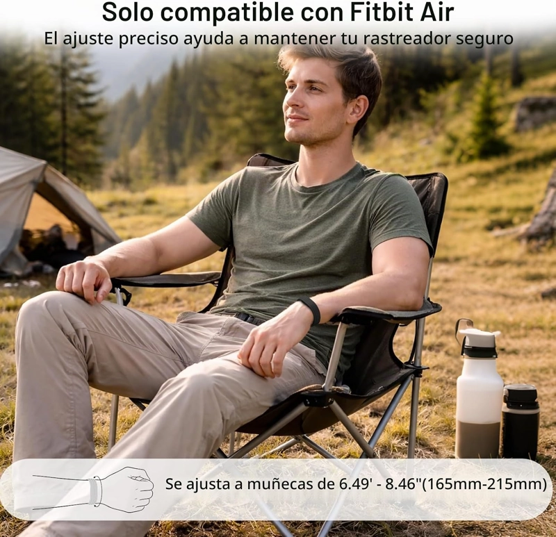 3 PACK PAQUETE SILICONE STRAPS COMPATIBLE CON GOOGLE FITBIT AIR BAND - 2