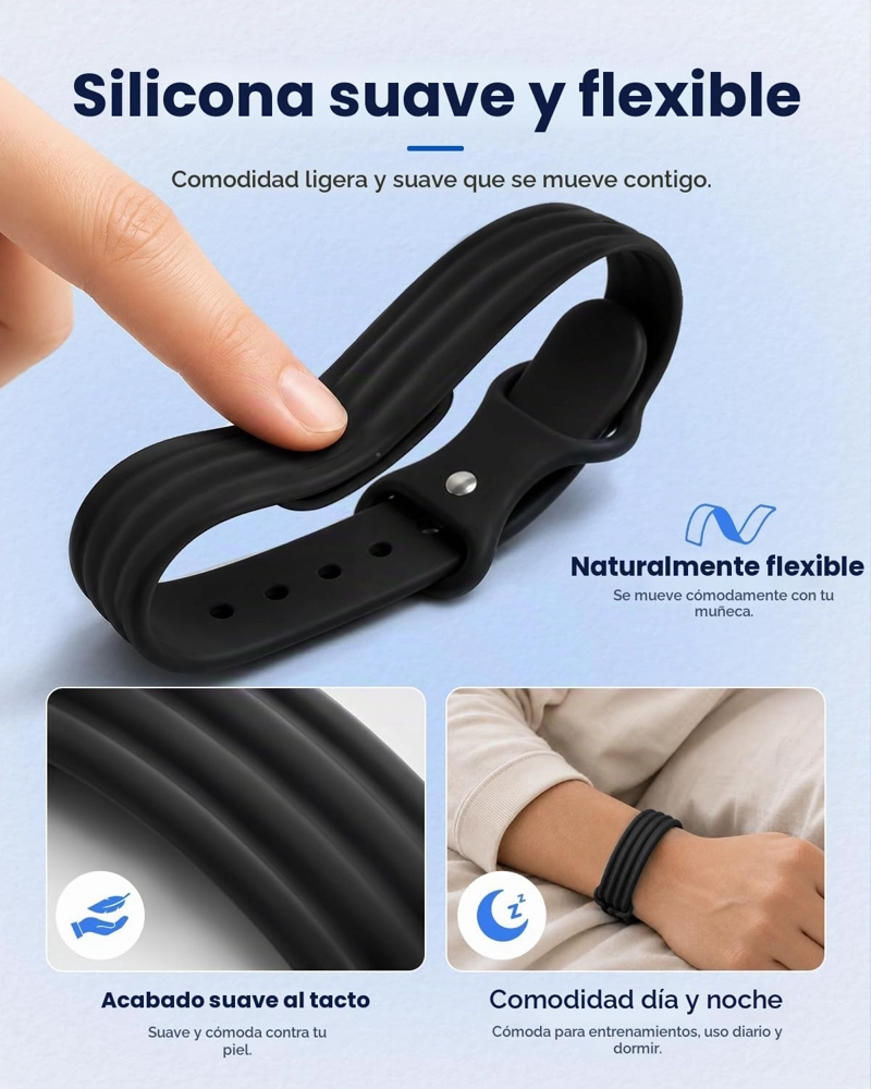 PAQUETE DE 2 BANDAS DE SILICONA COMPATIBLES CON GOOGLE FITBIT AIR ACTIVE BAND, CORREAS DEPORTIVAS - 3