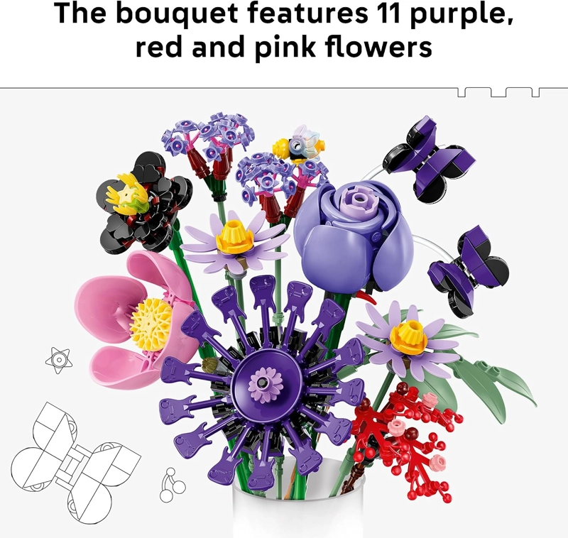LEGO BOTANICALS OLIVIA RODRIGO S FLOWER BOUQUET 11507 - 3