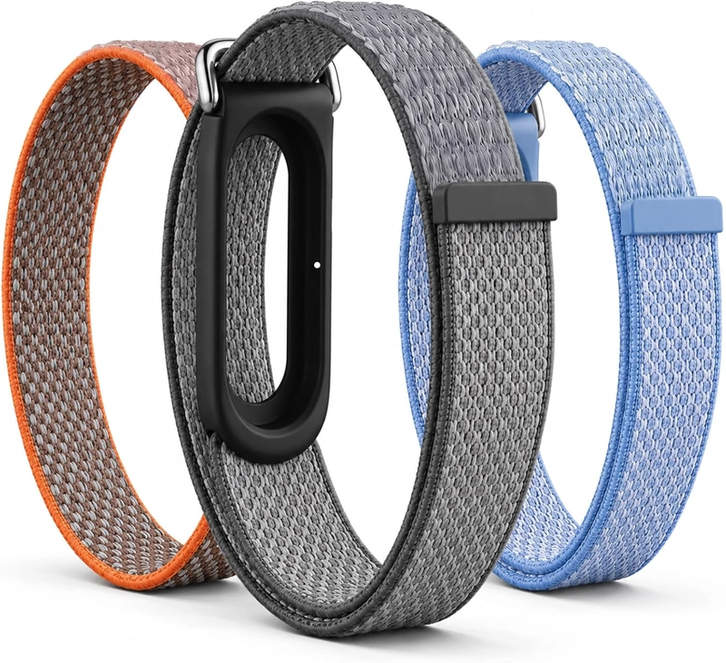 3 PACK PAQUETE NYLON BANDS PARA GOOGLE FITBIT AIR, ULTRA-LIGHTWEIGHT 8G BREATHABLE - 1