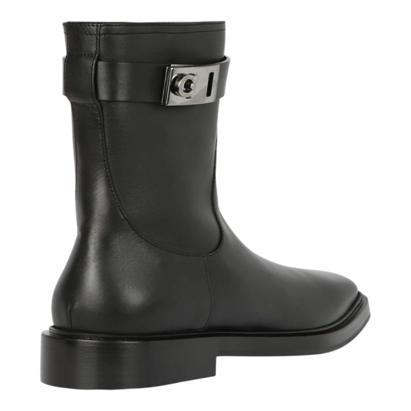 BOTINES FERRAGAMO HUG BUCKLE PARA MUJER EN COLOR NEGRO - 3