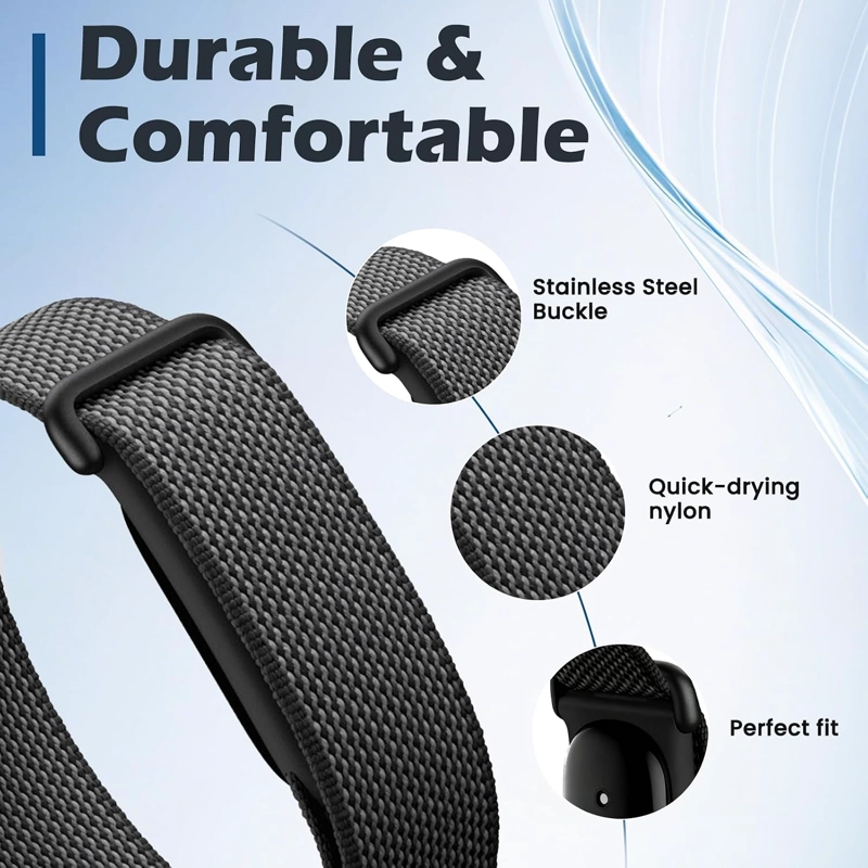 BANDAS ELASTICAS DE NAILON DEPORTIVAS COMPATIBLES CON GOOGLE FITBIT AIR BAND - 4