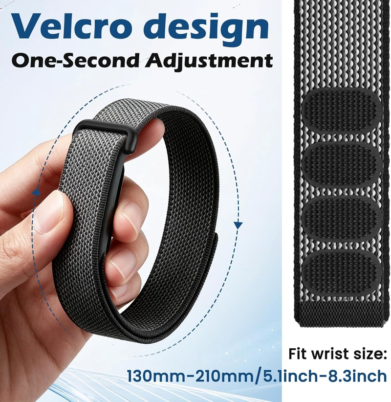 BANDAS ELASTICAS DE NAILON DEPORTIVAS COMPATIBLES CON GOOGLE FITBIT AIR BAND - 5