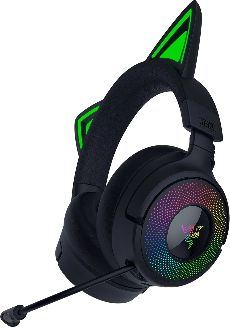 RAZER KRAKEN KITTY V3 PRO AURICULARES INALAMBRICOS RGB PARA JUEGOS, COLOR - 1